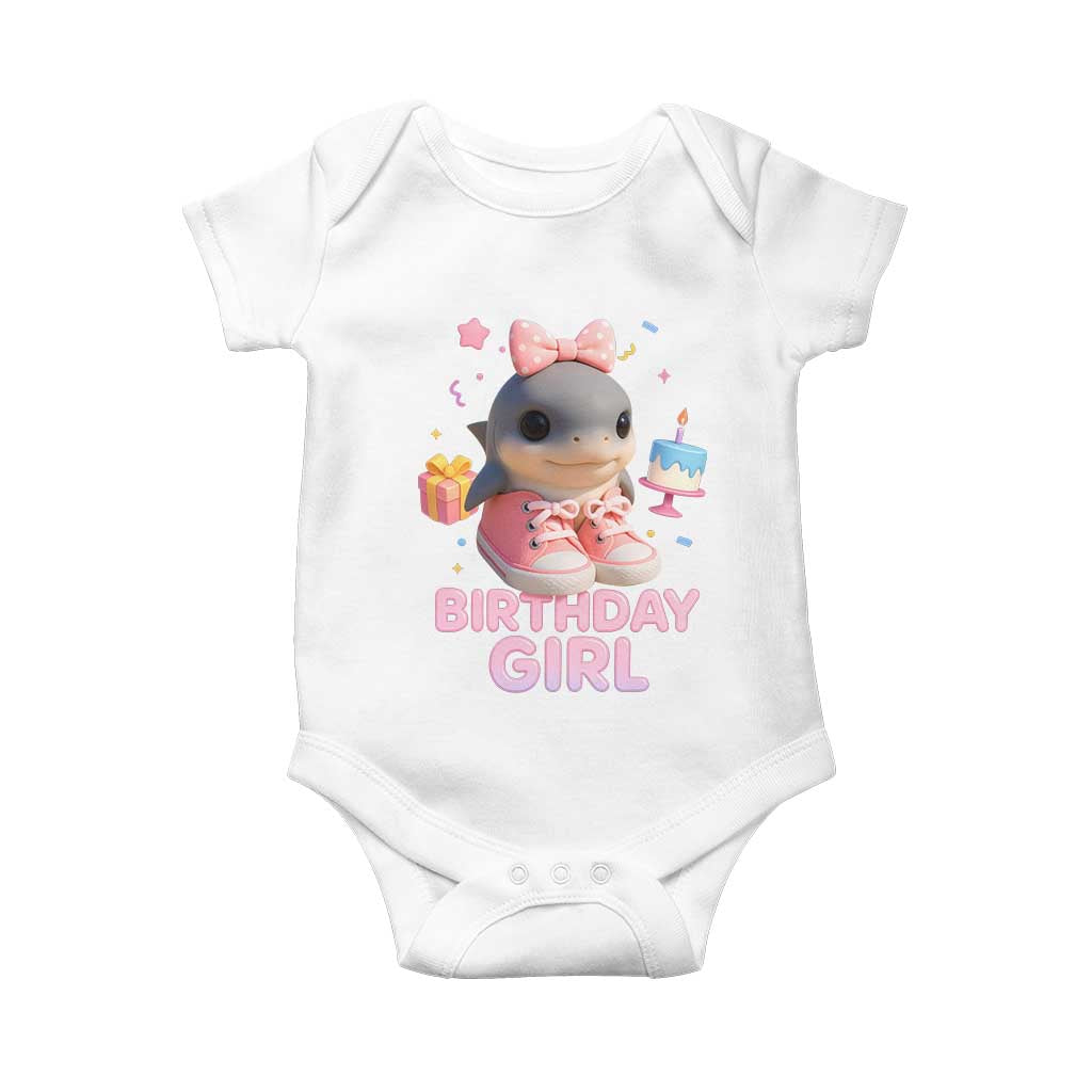 Birthday Girl Baby Onesie Italian Brainrot Meme Party Funny Las Tralaleritas TS10 White Print Your Wear