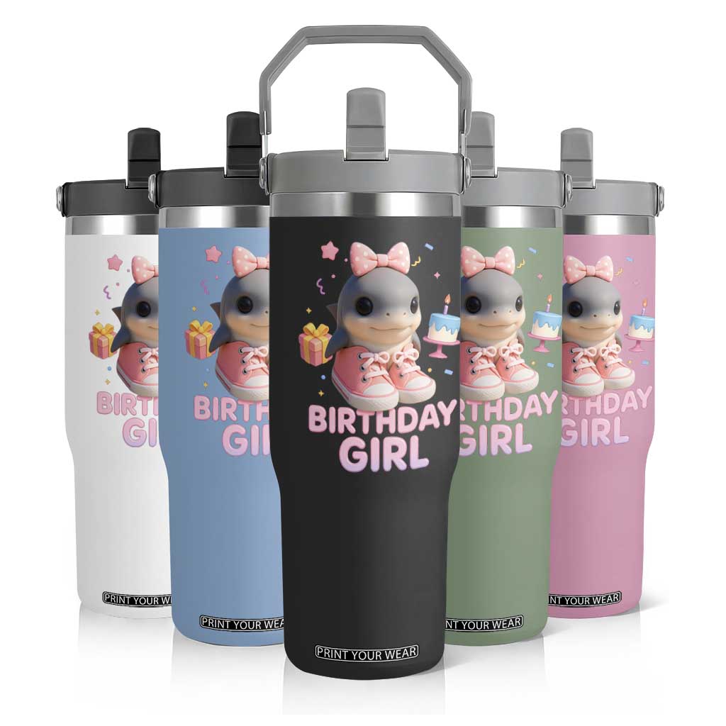 Birthday Girl Flip Straw Tumbler Italian Brainrot Meme Party Funny Las Tralaleritas TS10 Print Your Wear