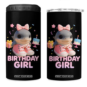 Birthday Girl 4 in 1 Can Cooler Tumbler Italian Brainrot Meme Party Funny Las Tralaleritas TS10 One Size: 16 oz Black Print Your Wear