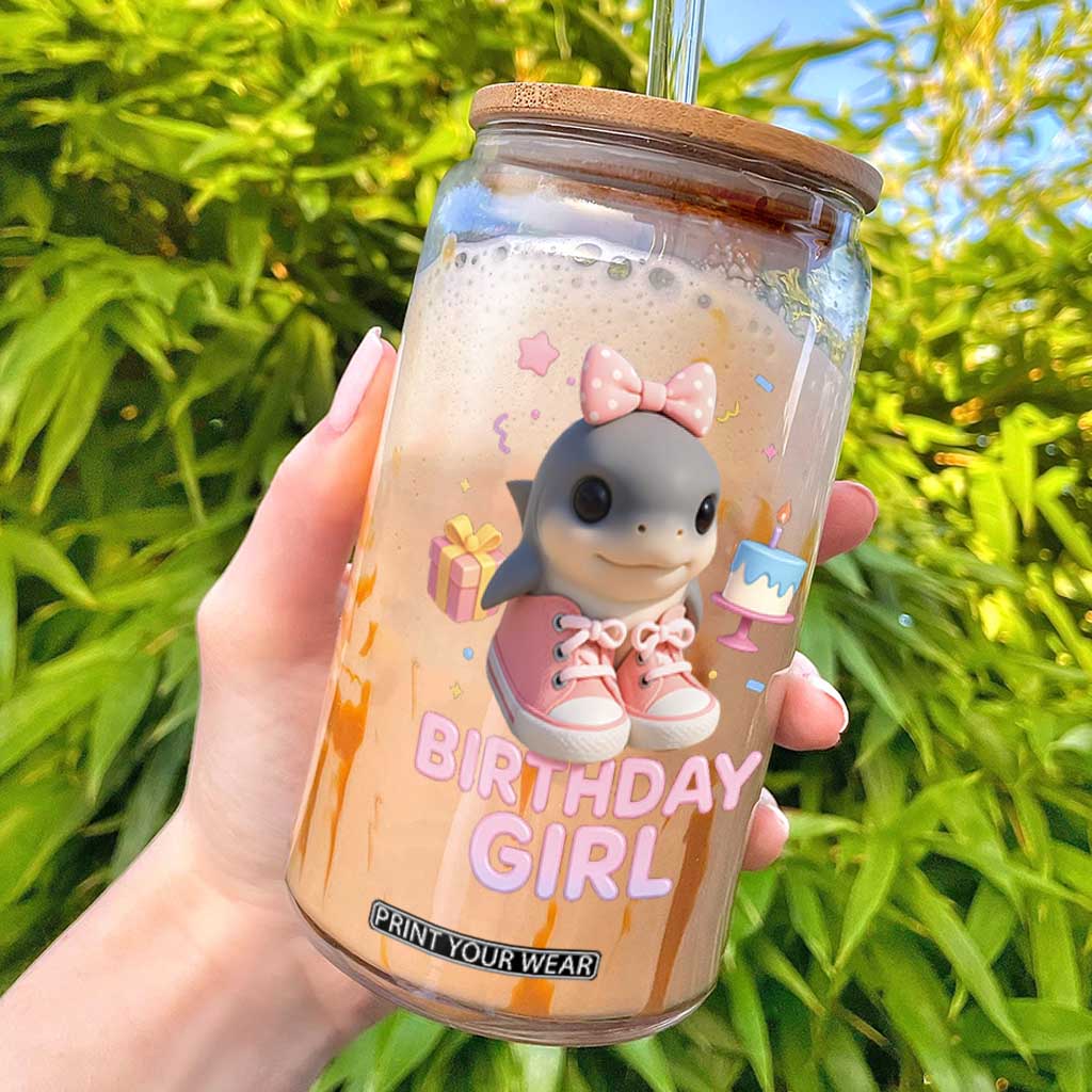 Birthday Girl Glass Can Italian Brainrot Meme Party Funny Las Tralaleritas TS10 Black Print Your Wear