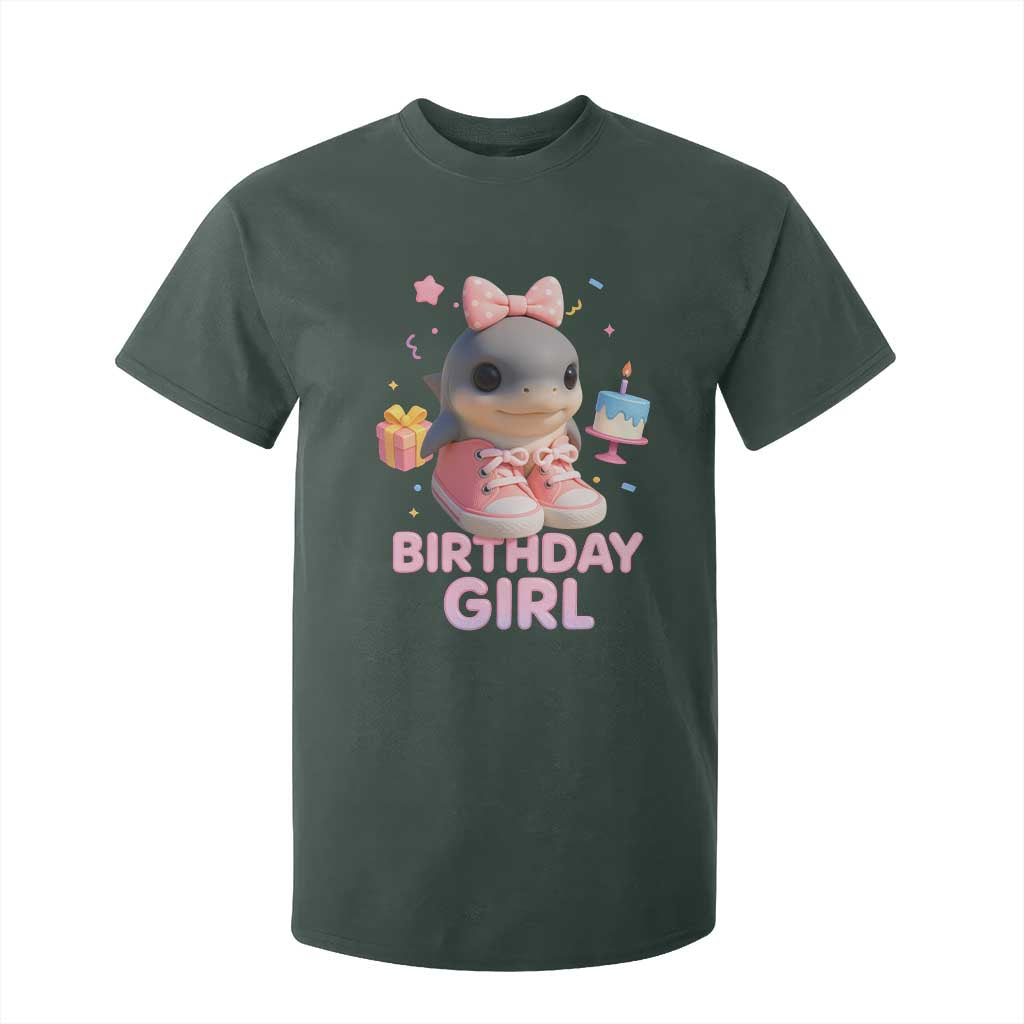 Birthday Girl T Shirt For Kid Italian Brainrot Meme Party Funny Las Tralaleritas TS10 Dark Forest Green Print Your Wear