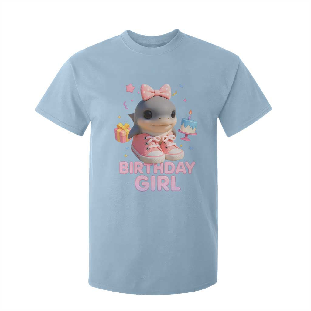Birthday Girl T Shirt For Kid Italian Brainrot Meme Party Funny Las Tralaleritas TS10 Light Blue Print Your Wear