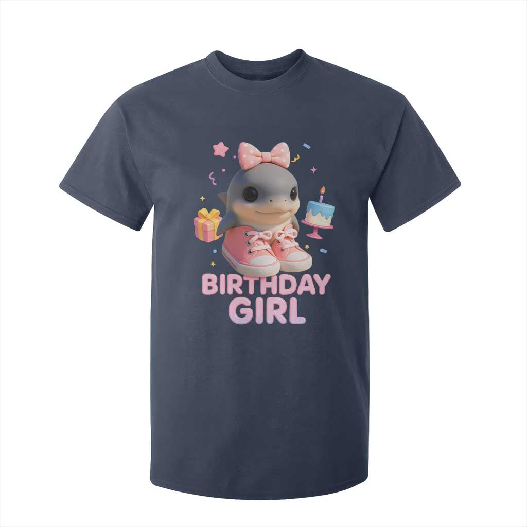Birthday Girl T Shirt For Kid Italian Brainrot Meme Party Funny Las Tralaleritas TS10 Navy Print Your Wear