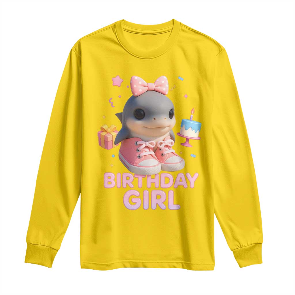 Birthday Girl Long Sleeve Shirt Italian Brainrot Meme Party Funny Las Tralaleritas TS10 Daisy Print Your Wear