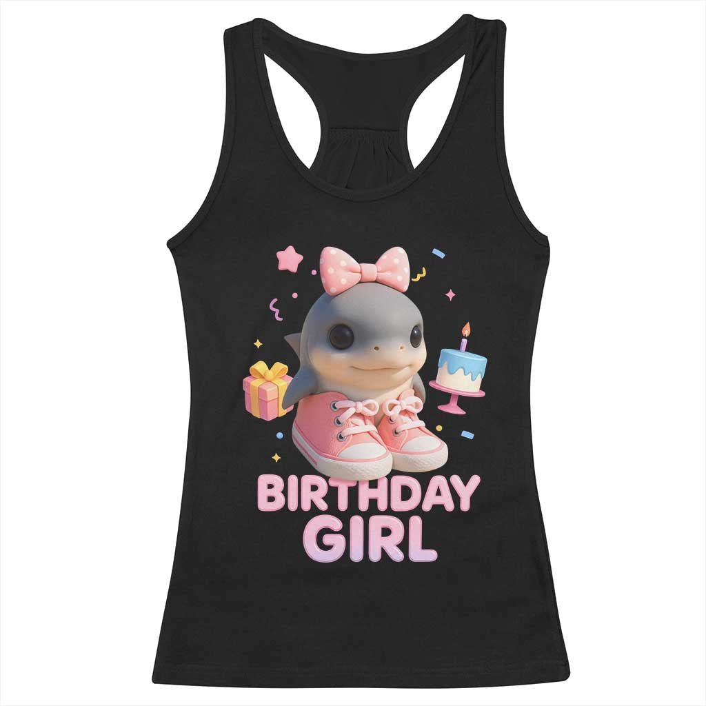 Birthday Girl Racerback Tank Top Italian Brainrot Meme Party Funny Las Tralaleritas TS10 Black Print Your Wear