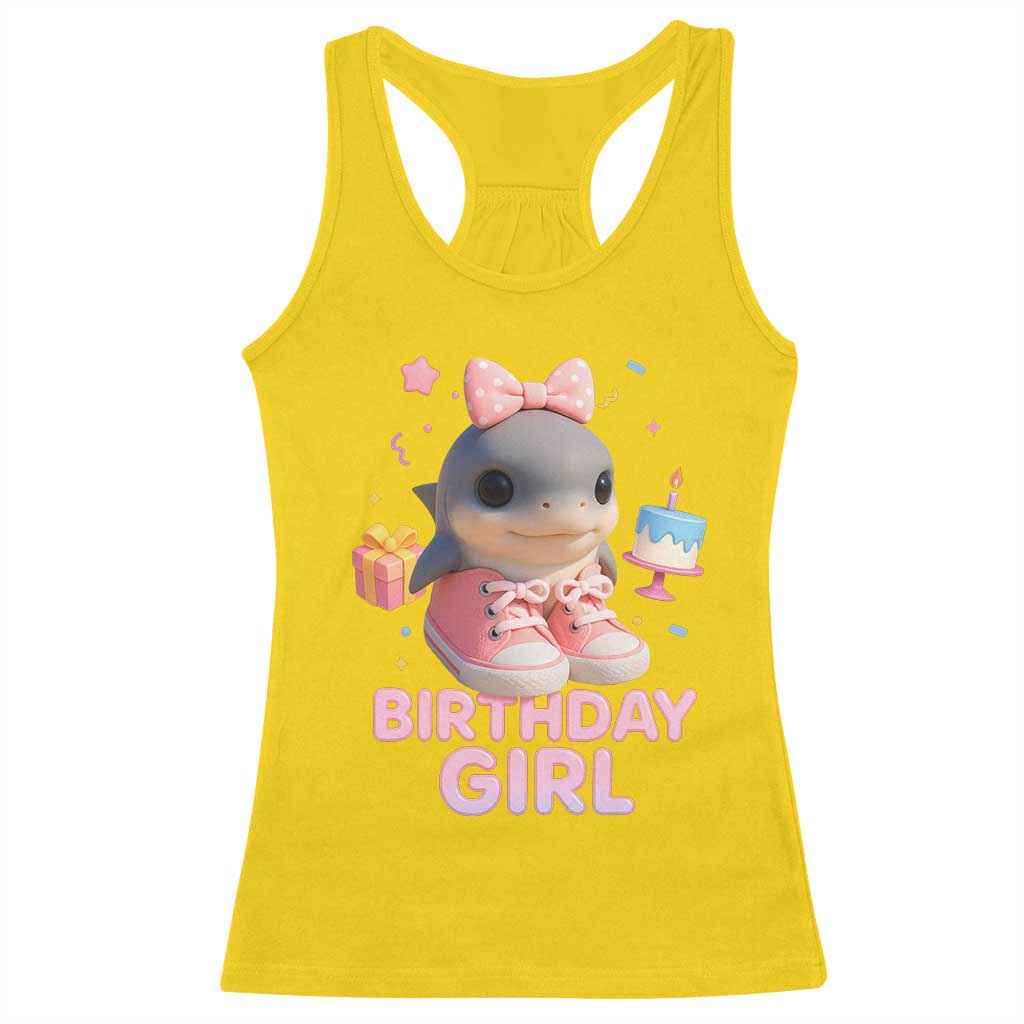 Birthday Girl Racerback Tank Top Italian Brainrot Meme Party Funny Las Tralaleritas TS10 Daisy Print Your Wear