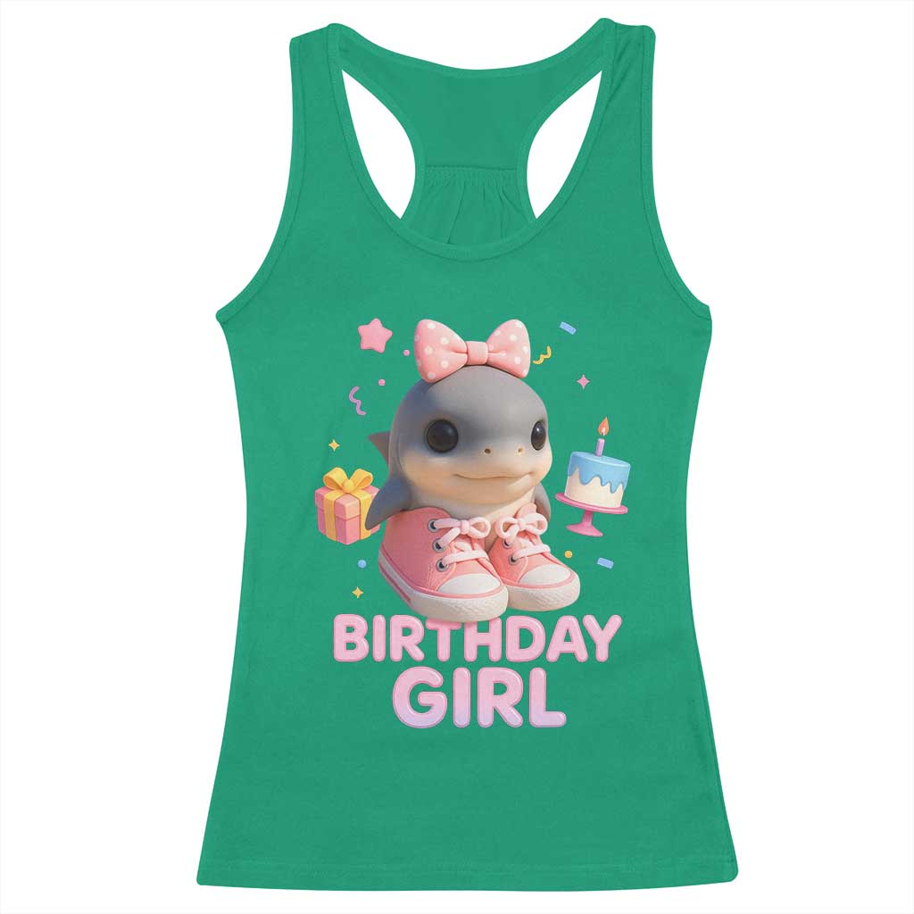 Birthday Girl Racerback Tank Top Italian Brainrot Meme Party Funny Las Tralaleritas TS10 Irish Green Print Your Wear