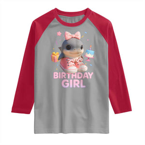 Birthday Girl Raglan Shirt Italian Brainrot Meme Party Funny Las Tralaleritas TS10 Sport Gray Red Print Your Wear