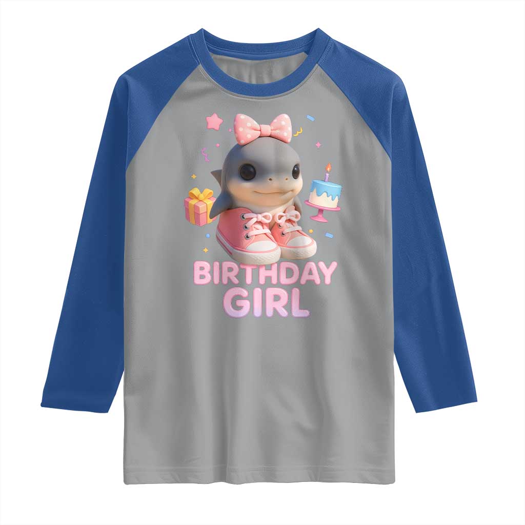 Birthday Girl Raglan Shirt Italian Brainrot Meme Party Funny Las Tralaleritas TS10 Sport Gray Royal Print Your Wear