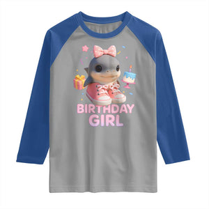 Birthday Girl Raglan Shirt Italian Brainrot Meme Party Funny Las Tralaleritas TS10 Sport Gray Royal Print Your Wear