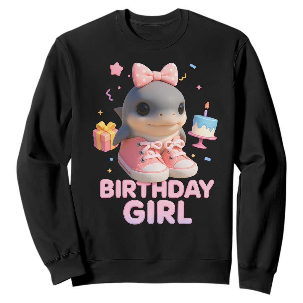 Birthday Girl Sweatshirt Italian Brainrot Meme Party Funny Las Tralaleritas TS10 Black Print Your Wear