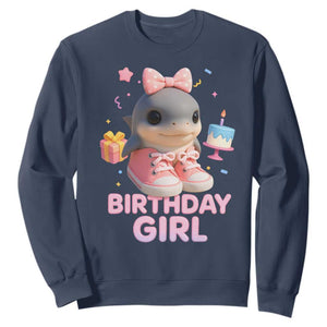 Birthday Girl Sweatshirt Italian Brainrot Meme Party Funny Las Tralaleritas TS10 Navy Print Your Wear
