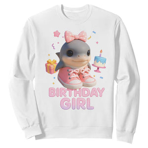 Birthday Girl Sweatshirt Italian Brainrot Meme Party Funny Las Tralaleritas TS10 White Print Your Wear