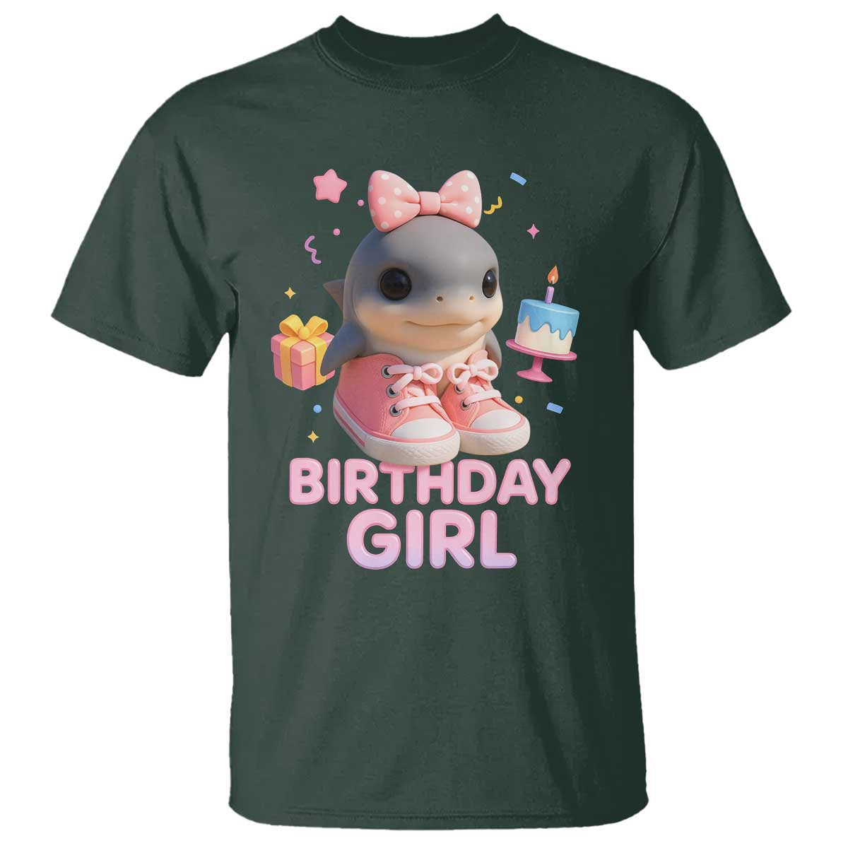 Birthday Girl T Shirt Italian Brainrot Meme Party Funny Las Tralaleritas TS10 Dark Forest Green Print Your Wear