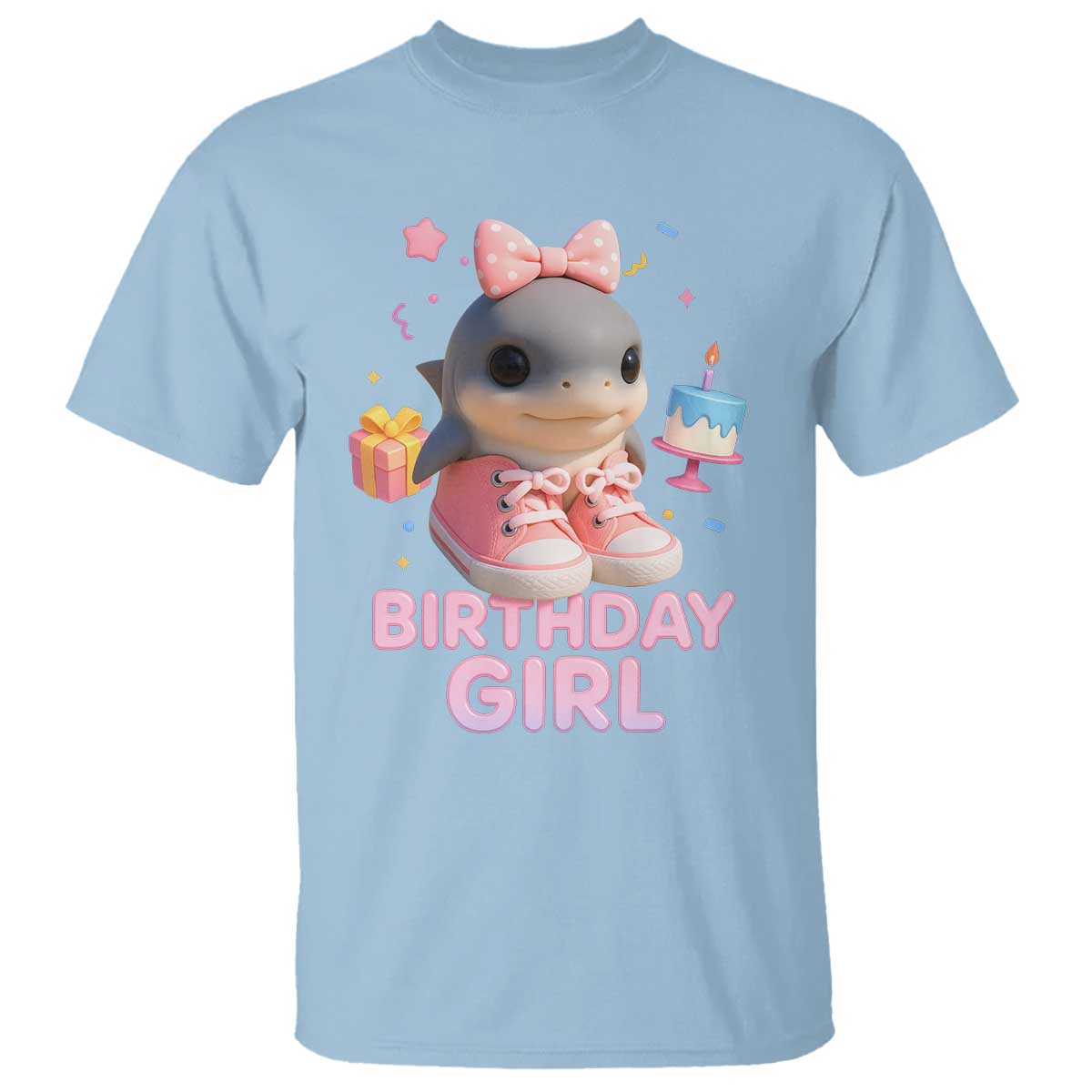 Birthday Girl T Shirt Italian Brainrot Meme Party Funny Las Tralaleritas TS10 Light Blue Print Your Wear