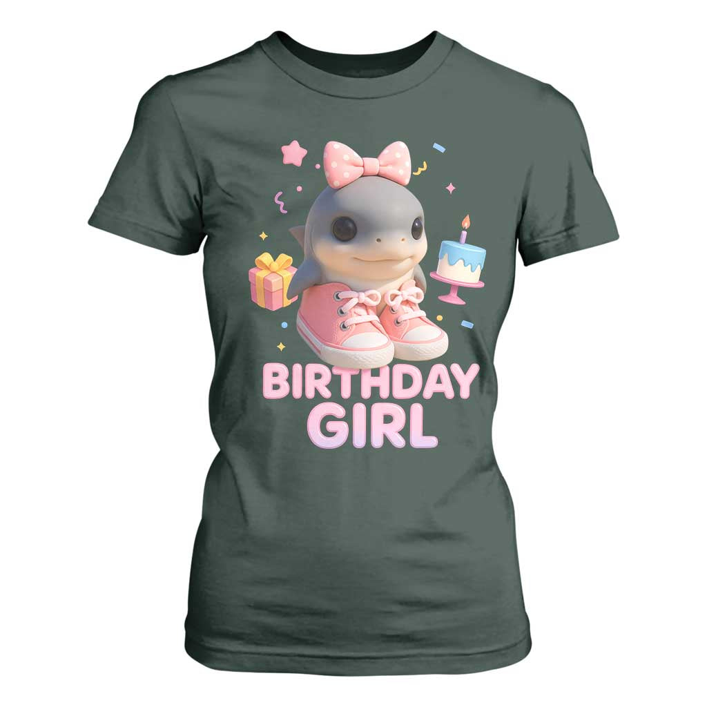 Birthday Girl T Shirt For Women Italian Brainrot Meme Party Funny Las Tralaleritas TS10 Dark Forest Green Print Your Wear