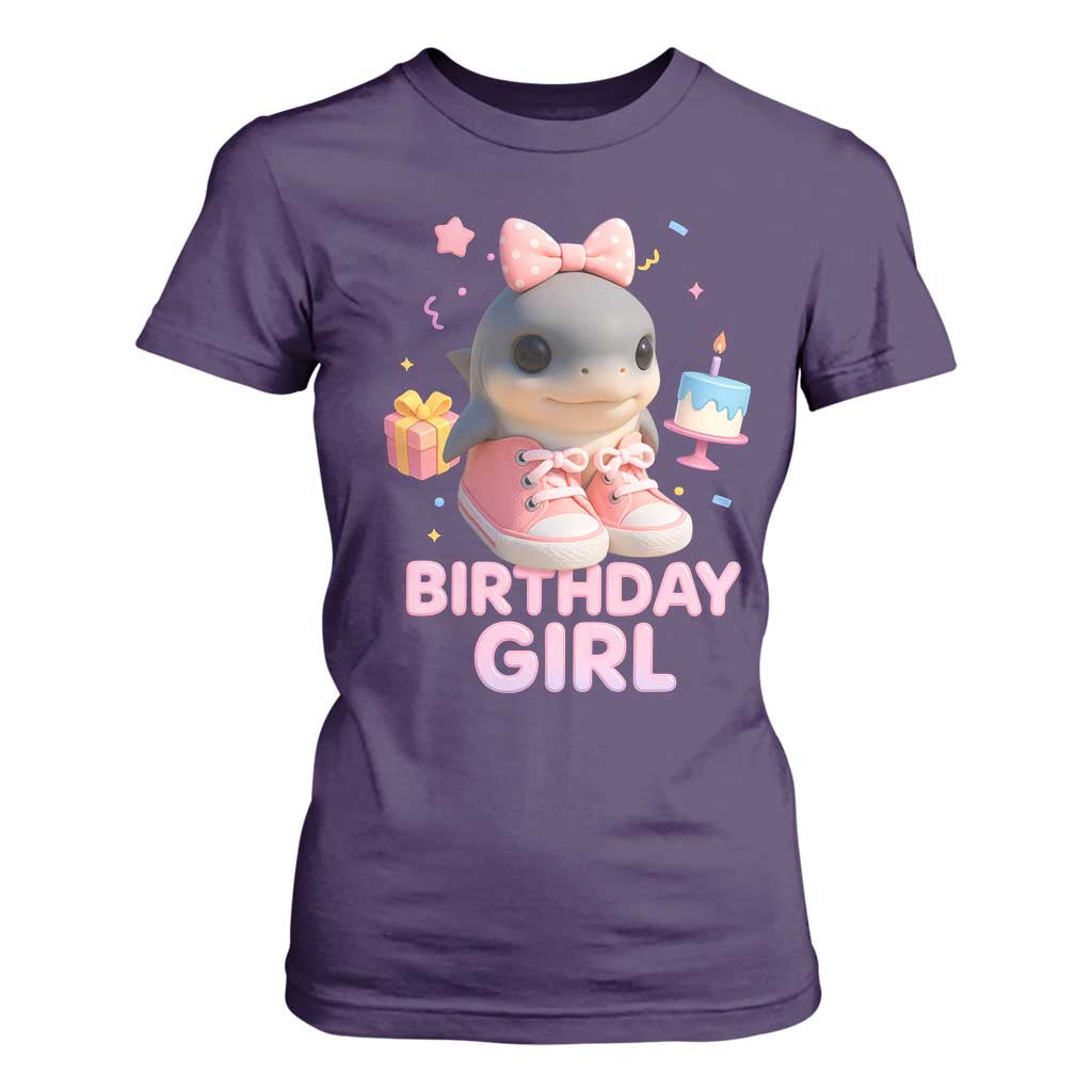 Birthday Girl T Shirt For Women Italian Brainrot Meme Party Funny Las Tralaleritas TS10 Purple Print Your Wear