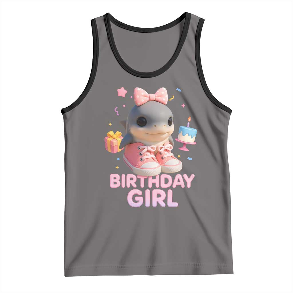 Birthday Girl Tank Top Italian Brainrot Meme Party Funny Las Tralaleritas TS10 Deep Heather Black Print Your Wear