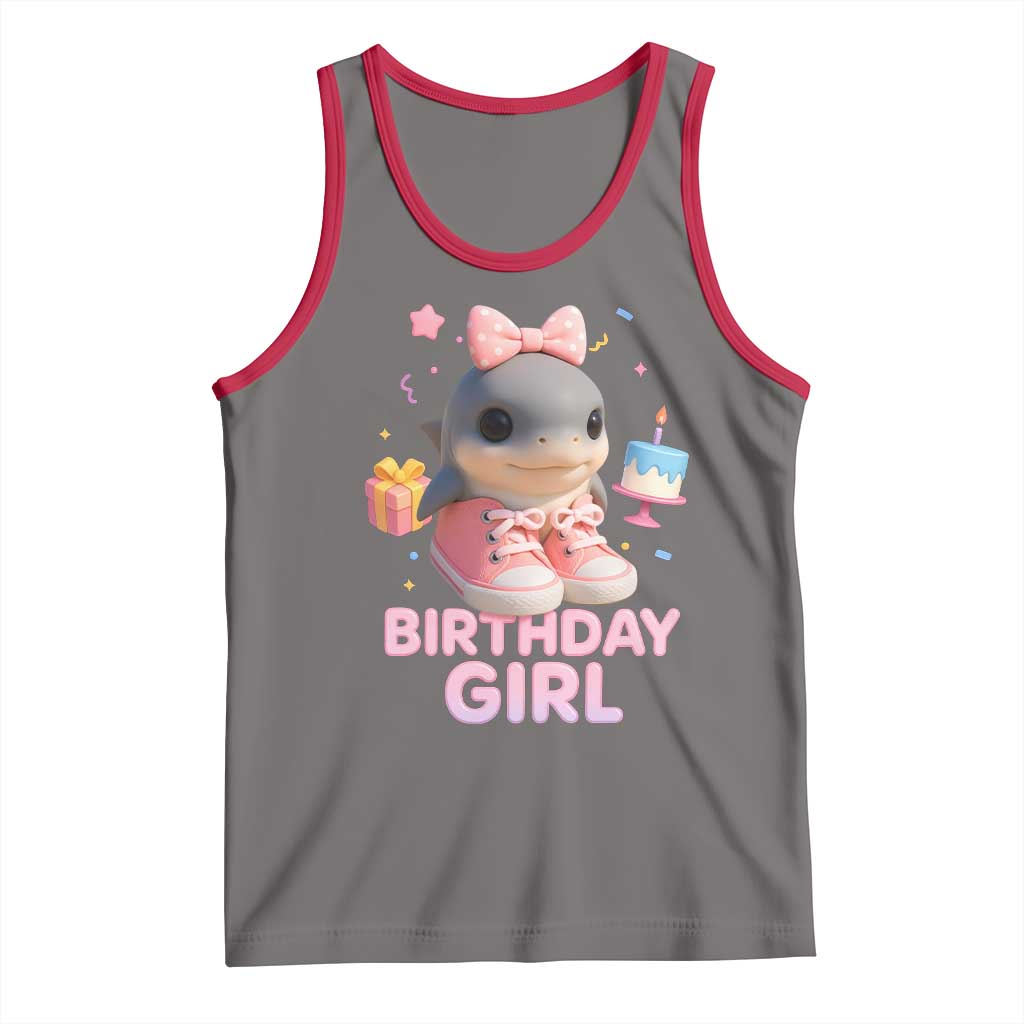 Birthday Girl Tank Top Italian Brainrot Meme Party Funny Las Tralaleritas TS10 Deep Heather Red Print Your Wear