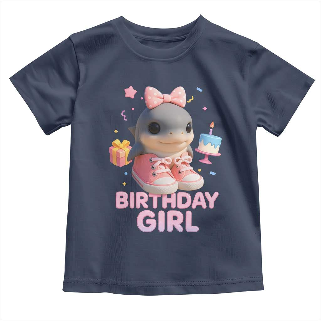 Birthday Girl Toddler T Shirt Italian Brainrot Meme Party Funny Las Tralaleritas TS10 Navy Print Your Wear