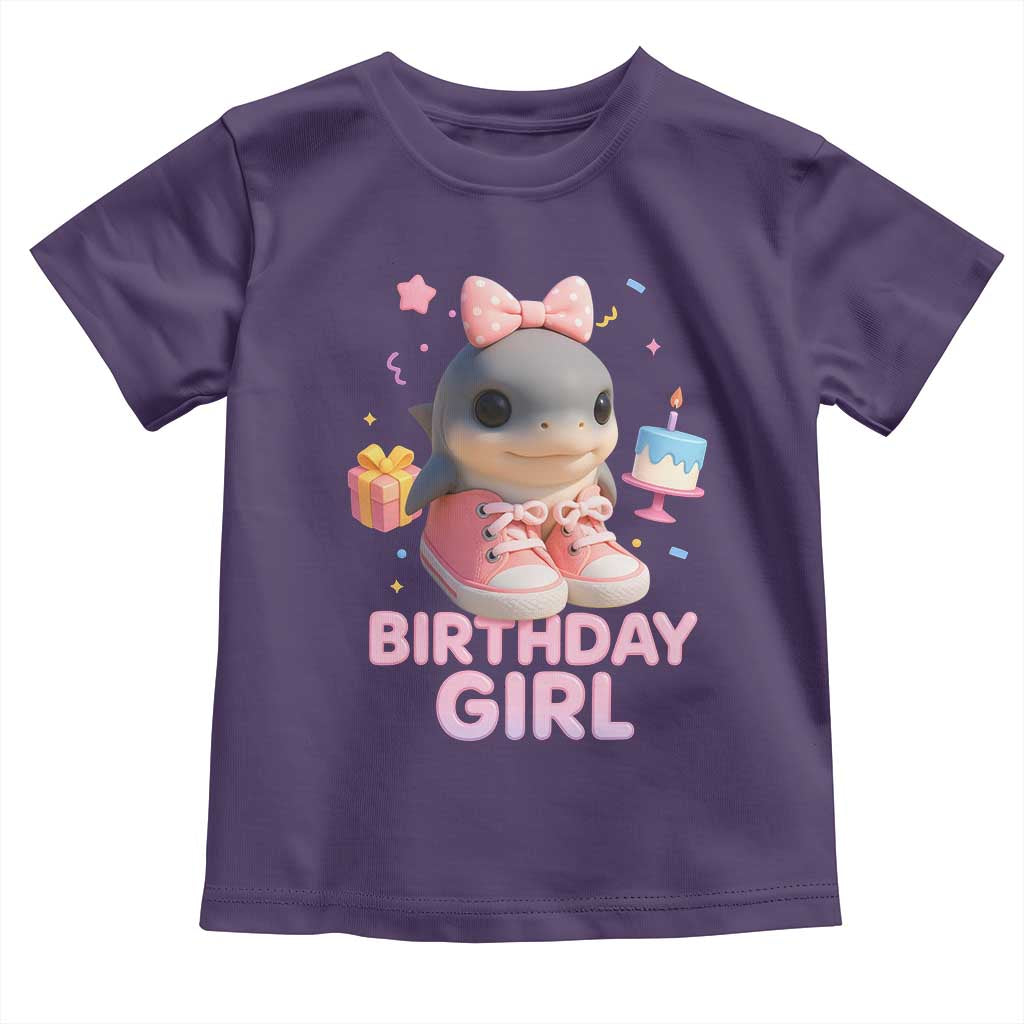 Birthday Girl Toddler T Shirt Italian Brainrot Meme Party Funny Las Tralaleritas TS10 Purple Print Your Wear
