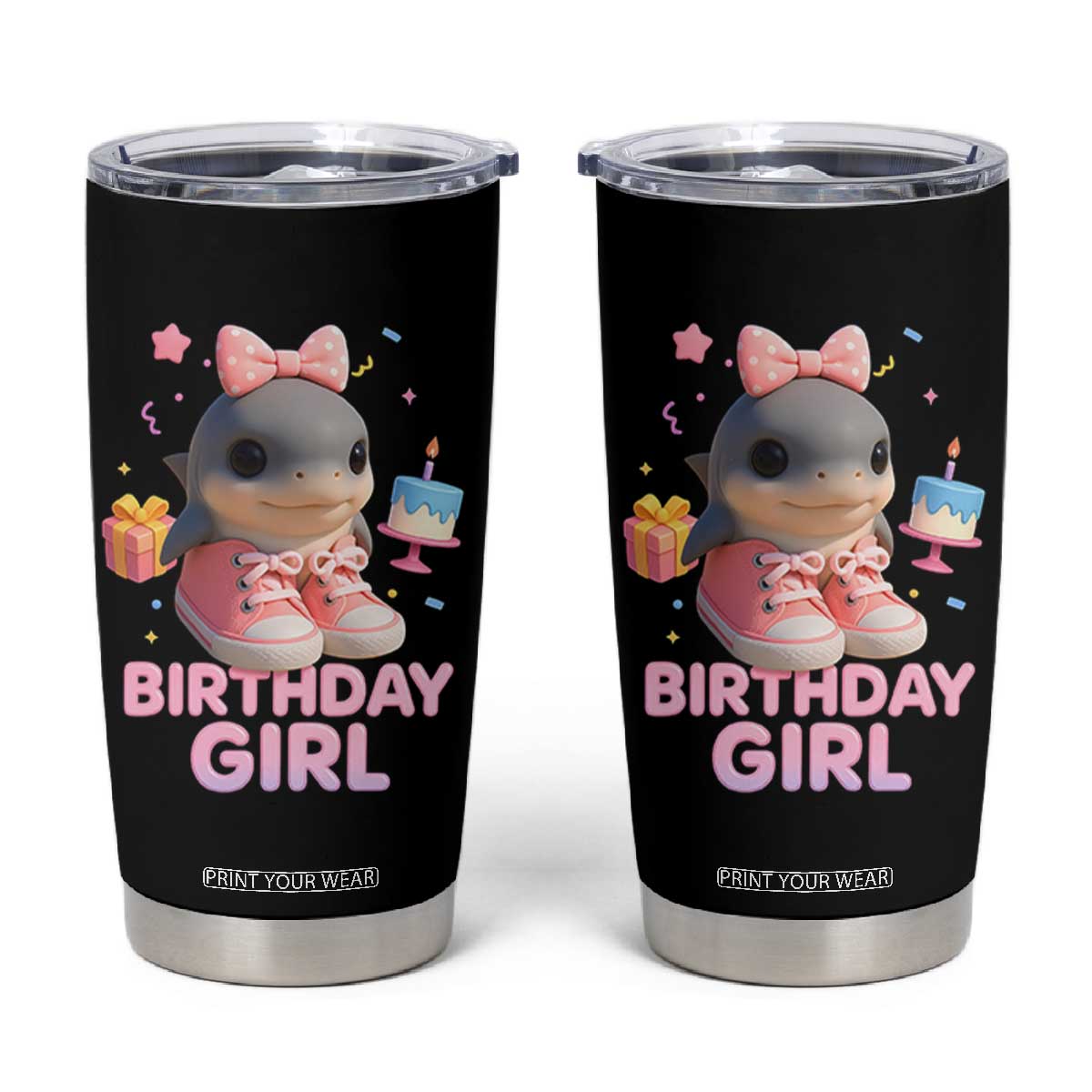 Birthday Girl Tumbler Cup Italian Brainrot Meme Party Funny Las Tralaleritas TS10 Black Print Your Wear