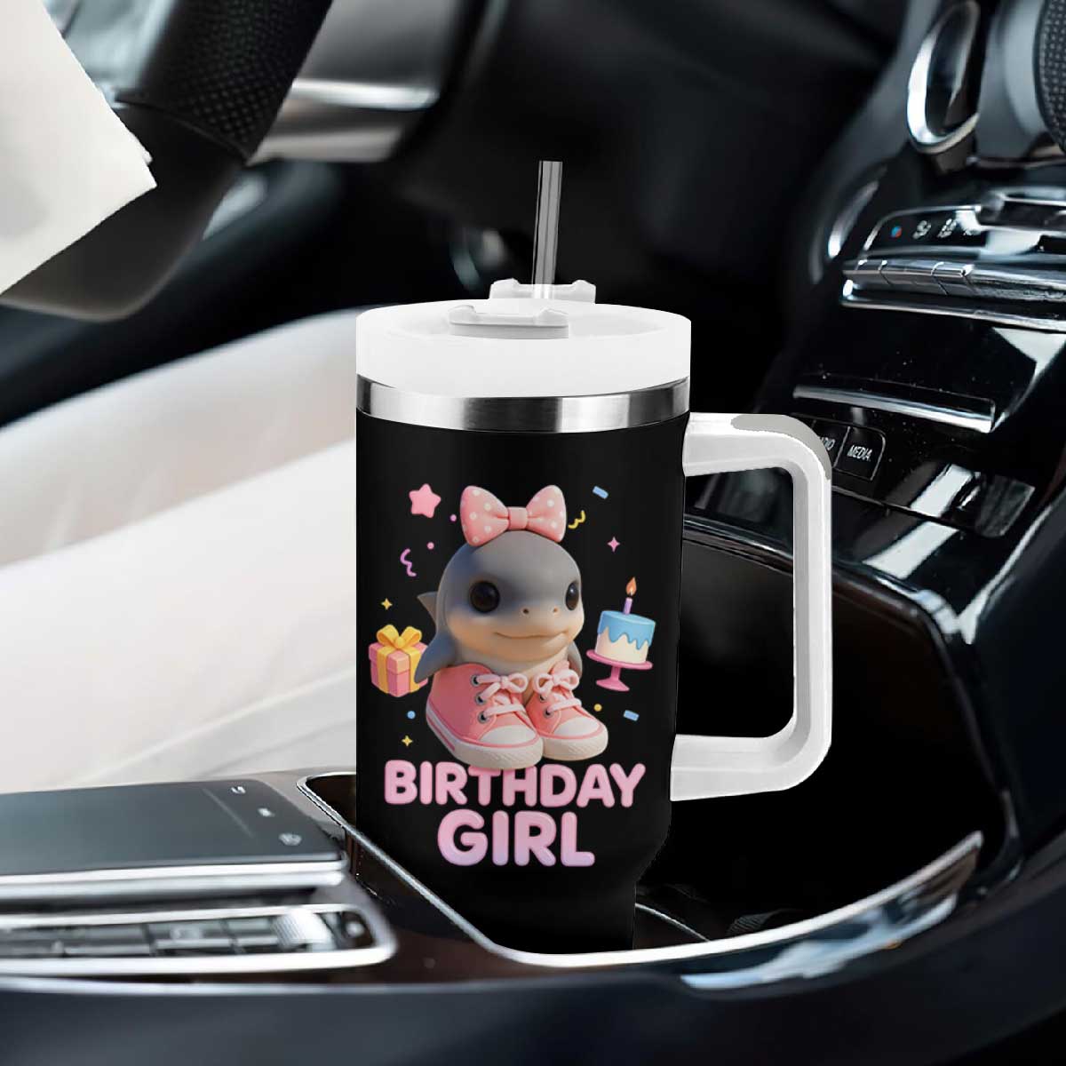 Birthday Girl Tumbler With Handle Italian Brainrot Meme Party Funny Las Tralaleritas TS10 Print Your Wear