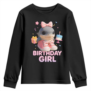 Birthday Girl Youth Sweatshirt Italian Brainrot Meme Party Funny Las Tralaleritas TS10 Black Print Your Wear