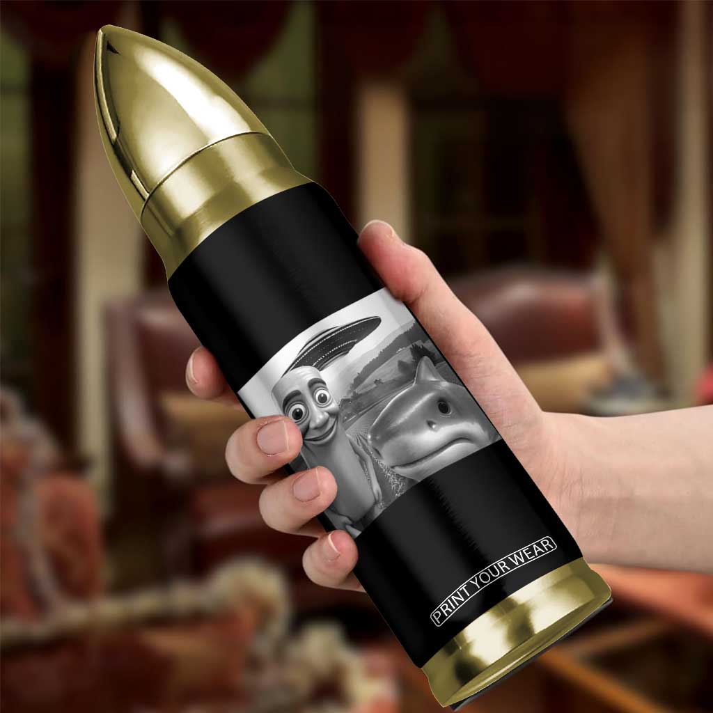 Funny Italian Brainrot Meme Bullet Tumbler Funny Tung Tung Tung Sahur Tralalero Tralala Selfie TS10 Print Your Wear