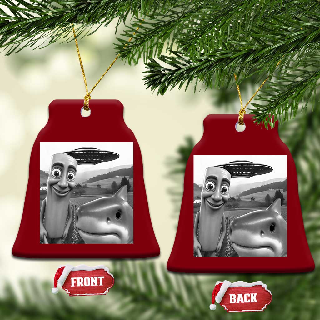 Funny Italian Brainrot Meme Ceramic Ornament Funny Tung Tung Tung Sahur Tralalero Tralala Selfie TS10 Print Your Wear