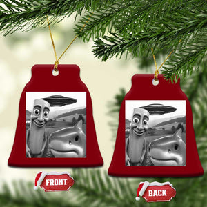 Funny Italian Brainrot Meme Ceramic Ornament Funny Tung Tung Tung Sahur Tralalero Tralala Selfie TS10 Print Your Wear