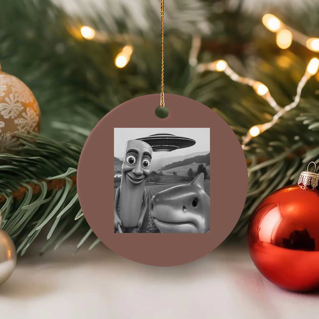 Funny Italian Brainrot Meme Ceramic Ornament Funny Tung Tung Tung Sahur Tralalero Tralala Selfie TS10 1pc Mocha Print Your Wear
