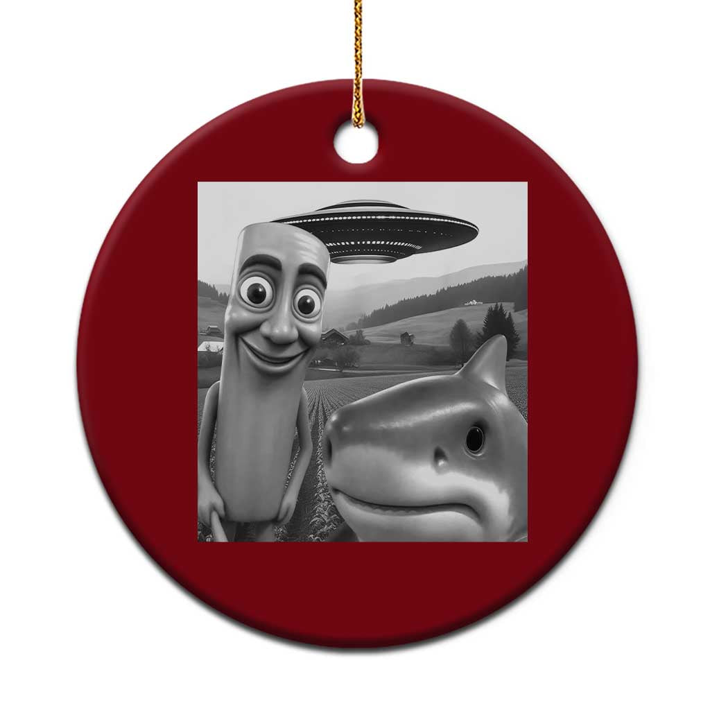Funny Italian Brainrot Meme Ceramic Ornament Funny Tung Tung Tung Sahur Tralalero Tralala Selfie TS10 1pc Red Print Your Wear