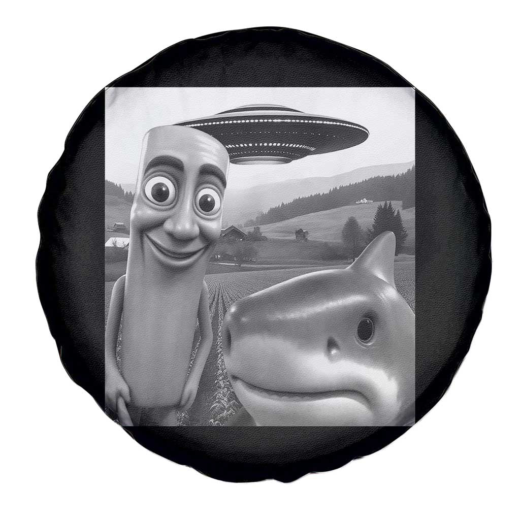 Funny Italian Brainrot Meme Spare Tire Cover Funny Tung Tung Tung Sahur Tralalero Tralala Selfie TS10 Print Your Wear