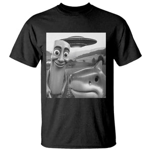 Funny Italian Brainrot Meme T Shirt Funny Tung Tung Tung Sahur Tralalero Tralala Selfie TS10 Black Print Your Wear
