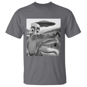 Funny Italian Brainrot Meme T Shirt Funny Tung Tung Tung Sahur Tralalero Tralala Selfie TS10 Charcoal Print Your Wear