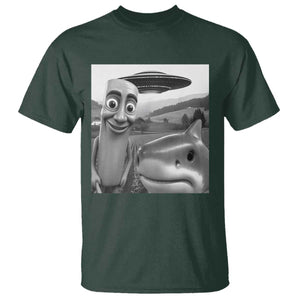 Funny Italian Brainrot Meme T Shirt Funny Tung Tung Tung Sahur Tralalero Tralala Selfie TS10 Dark Forest Green Print Your Wear