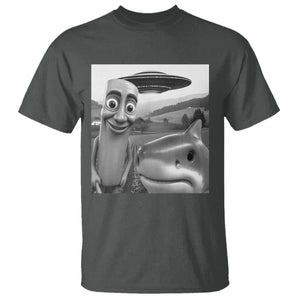 Funny Italian Brainrot Meme T Shirt Funny Tung Tung Tung Sahur Tralalero Tralala Selfie TS10 Dark Heather Print Your Wear