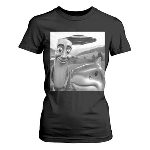 Funny Italian Brainrot Meme T Shirt For Women Funny Tung Tung Tung Sahur Tralalero Tralala Selfie TS10 Black Print Your Wear