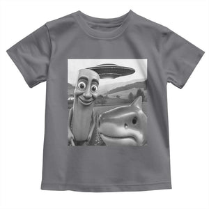 Funny Italian Brainrot Meme Toddler T Shirt Funny Tung Tung Tung Sahur Tralalero Tralala Selfie TS10 Charcoal Print Your Wear
