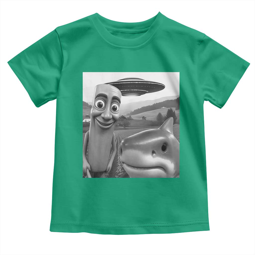 Funny Italian Brainrot Meme Toddler T Shirt Funny Tung Tung Tung Sahur Tralalero Tralala Selfie TS10 Irish Green Print Your Wear