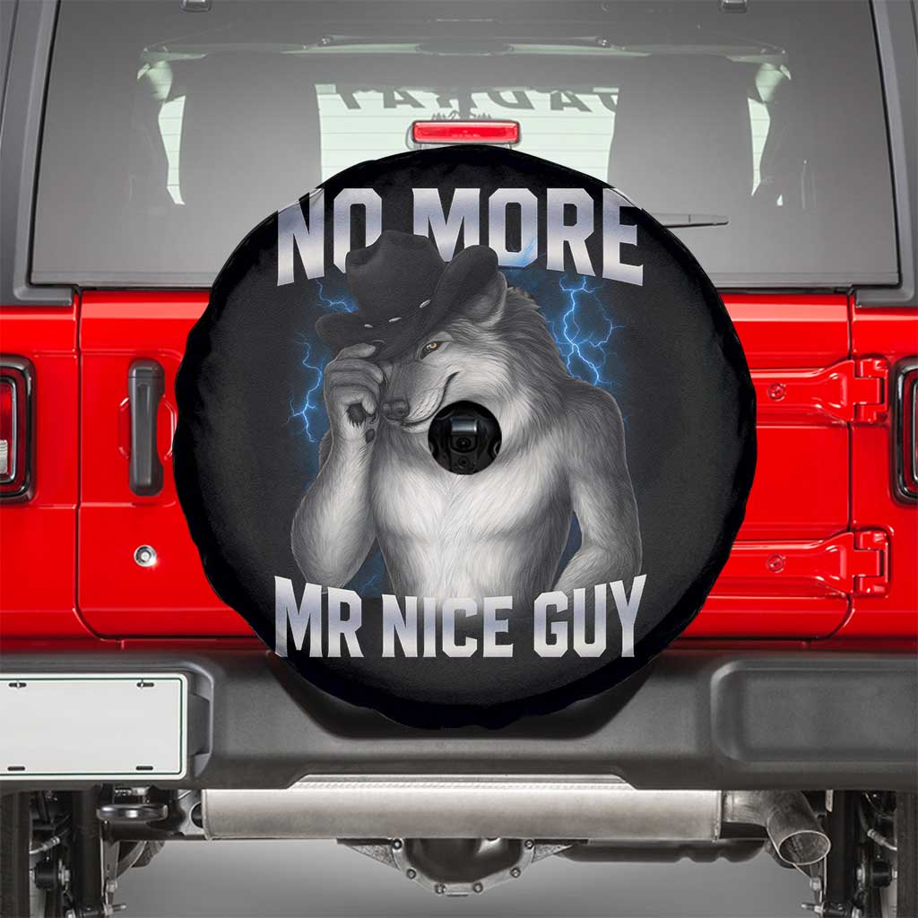 Funny Alpha Wolf Spare Tire Cover No More Mr Nice Guy Unhinged Brainrot Meme Vintage Bootleg TS10 Black Print Your Wear