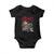 Christmas Motorcycle Santa Baby Onesie Funny Motorbike Rider Grandpa Merry Xmas TS10 Black Print Your Wear