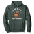 Thanksgiving Turkey Basketball Player Hoodie I Came In Like A Butterball TS10 Dark Forest Green Print Your Wear