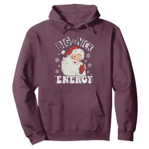 Christmas Santa Hoodie Big Nick Energy TS10 Maroon Print Your Wear