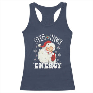 Christmas Santa Racerback Tank Top Big Nick Energy TS10 Navy Print Your Wear