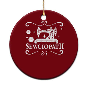 Sewing Lover Ceramic Ornament Sewciopath Quilter Gift TS10 1pc Red Print Your Wear