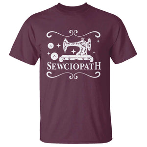 Sewing Lover T Shirt Sewciopath Quilter Gift TS10 Maroon Print Your Wear