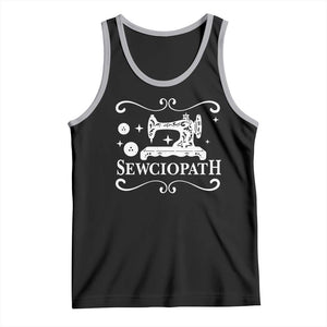 Sewing Lover Tank Top Sewciopath Quilter Gift TS10 Black Athletic Heather Print Your Wear