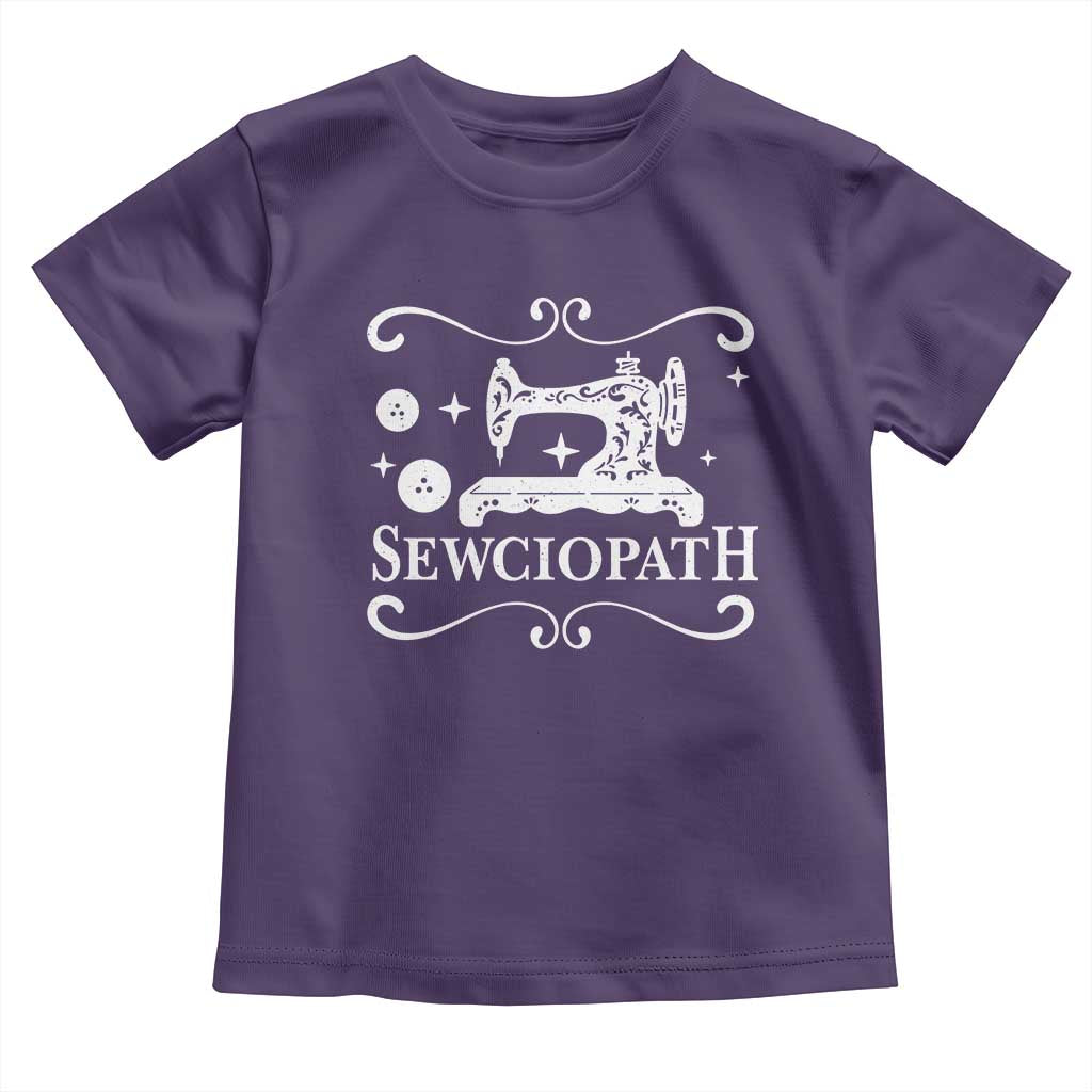 Sewing Lover Toddler T Shirt Sewciopath Quilter Gift TS10 Purple Print Your Wear